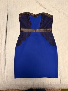 guess strapless denim dress Guess Strapless Denim Corset Mini Dress